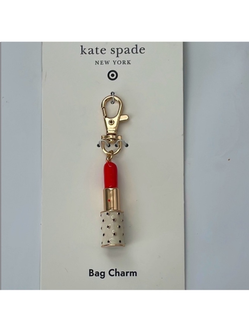 Kate Spade Lipstick Bag Charm
Keychain new york x Target purse jewelry handbag - Picture 6 of 6